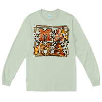 Matcha Melanin leopard frame mama Mother's Day Long Sleeve Tee - LillyAllenDesigns