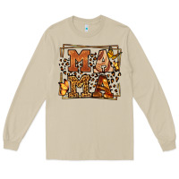 Mushroom Melanin leopard frame mama Mother's Day Long Sleeve Tee - LillyAllenDesigns