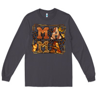 Smoke Melanin leopard frame mama Mother's Day Long Sleeve Tee - LillyAllenDesigns