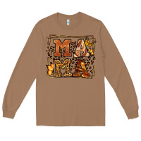 Toasted Coconut Melanin leopard frame mama Mother's Day Long Sleeve Tee - LillyAllenDesigns