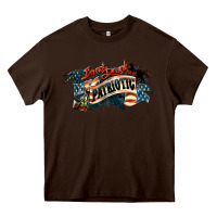 Chocolate Brown I'm not drunk I'm patriotic 4th of july Heavy Core Tee - HowdyJamesFarm