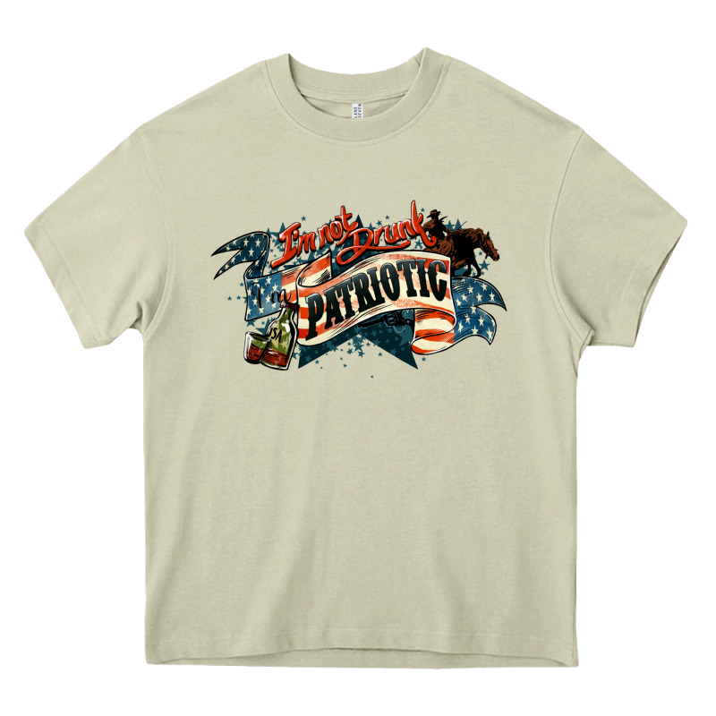 I'm Not Drunk I'm Patriotic 4th Of July Heavy Core Tee by HowdyJamesFarm | Teevron