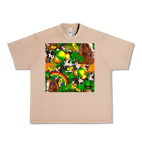 Burro St. Patrick's Day Horse With Balloons Urban Heavy Tee - FaDigitalArtStudio