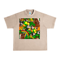 French Oak St. Patrick's Day Horse With Balloons Urban Heavy Tee - FaDigitalArtStudio