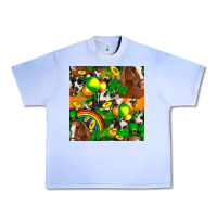Grape Ice St. Patrick's Day Horse With Balloons Urban Heavy Tee - FaDigitalArtStudio