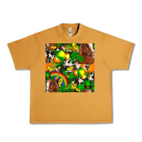 Peanut Butter St. Patrick's Day Horse With Balloons Urban Heavy Tee - FaDigitalArtStudio