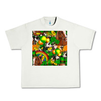 Pistachio St. Patrick's Day Horse With Balloons Urban Heavy Tee - FaDigitalArtStudio