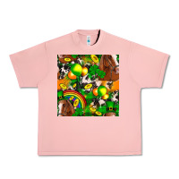 Salmon St. Patrick's Day Horse With Balloons Urban Heavy Tee - FaDigitalArtStudio