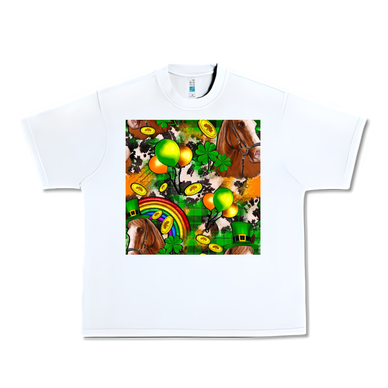St. Patrick's Day Horse With Balloons Urban Heavy Tee by FaDigitalArtStudio | Teevron