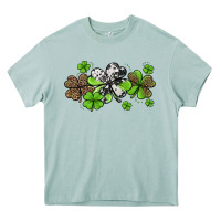 Arona western cowhide leopard glitter shamrocks Heavy Core Tee - Jasminsmagicworld
