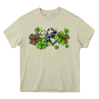 Mossy western cowhide leopard glitter shamrocks Heavy Core Tee - Jasminsmagicworld