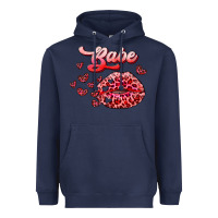 Navy babe with kiss Heavyweight Hoodie - RanaPortraitStore