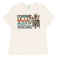 Bone coffee because murder is wrong bbs Ladies Tee - BundleAndBundleShop