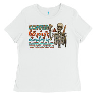 White coffee because murder is wrong bbs Ladies Tee - BundleAndBundleShop
