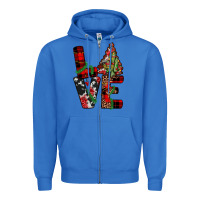 True Royal christmas love Zipper Hoodie - JahusDesignShop