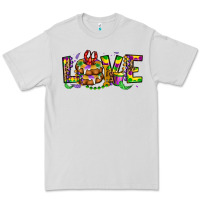 Dove Grey mardi gras love Premium Tee - OliviaCreatesArt