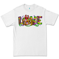 White mardi gras love Premium Tee - OliviaCreatesArt