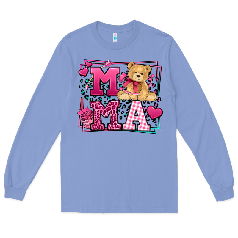 Western Valentines Day Mama Mother's Day Long Sleeve Tee by LillyAllenDesigns | Teevron
