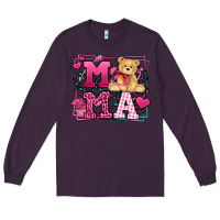 Plum Western Valentines Day Mama Mother's Day Long Sleeve Tee - LillyAllenDesigns