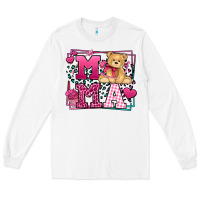 White Western Valentines Day Mama Mother's Day Long Sleeve Tee - LillyAllenDesigns