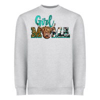 Heather Grey girl mama Heavyweight Sweatshirt - JahusDesignShop