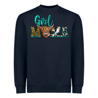 Navy girl mama Heavyweight Sweatshirt - JahusDesignShop