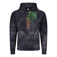 Cloud Black white pine cone Vintage Hoodie - LillyAllenDesigns