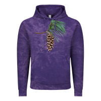 Cloud Purple white pine cone Vintage Hoodie - LillyAllenDesigns