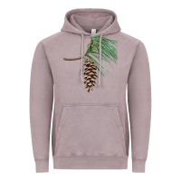 Vintage Zinc white pine cone Vintage Hoodie - LillyAllenDesigns