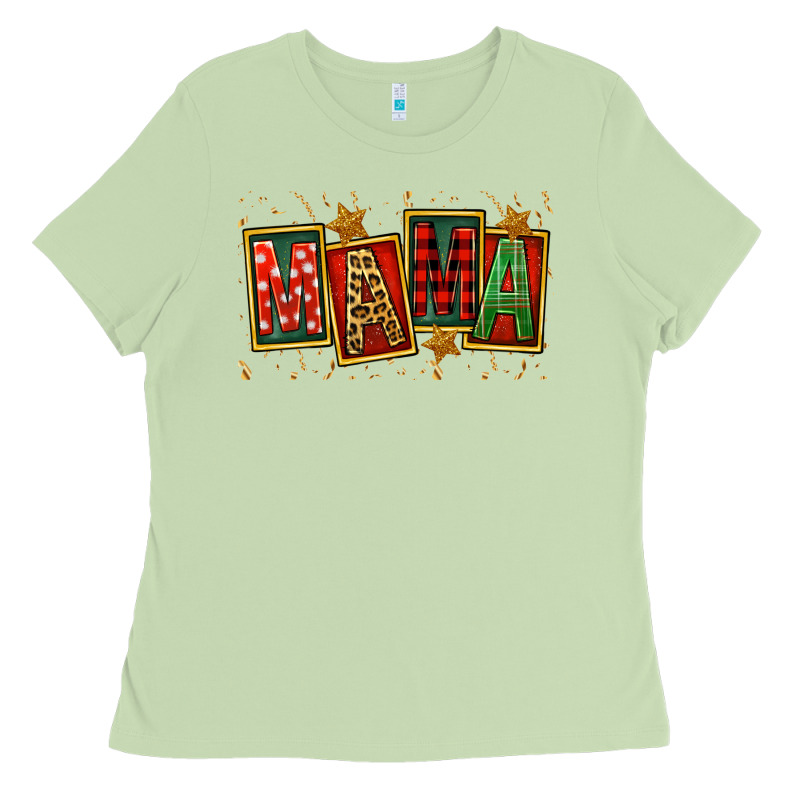Mama Christmas Mother's Day Ladies Tee by FaDigitalArtStudio | Teevron