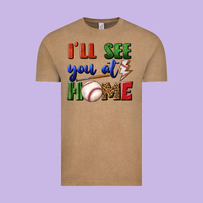 I'll See You At Home Vintage Tee Designed By Bundleandbundleshop
