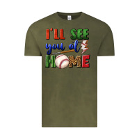 Vintage Olive i'll see you at home Vintage Tee - BundleAndBundleShop