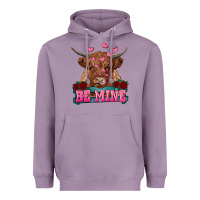 Lavender be mine highland cow Heavyweight Hoodie - RanaPortraitStore