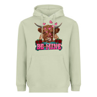 Matcha be mine highland cow Heavyweight Hoodie - RanaPortraitStore