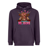 Plum be mine highland cow Heavyweight Hoodie - RanaPortraitStore