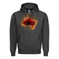 Charcoal Heather christmas patch Zipper Hoodie - JahusDesignShop