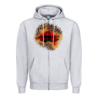 Heather Grey christmas patch Zipper Hoodie - JahusDesignShop