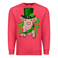 Cardinal st. patrick's day lucky baby pig Premium Sweatshirt - RanaPortraitStore