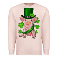 Pale Pink st. patrick's day lucky baby pig Premium Sweatshirt - RanaPortraitStore
