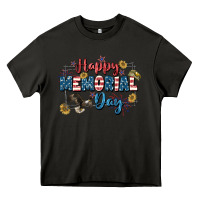 Asphalt Happy memorial day 4th of july Heavy Core Tee - CowGirlArtShop