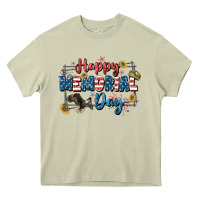 Mossy Happy memorial day 4th of july Heavy Core Tee - CowGirlArtShop