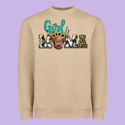Girl Mama Heavyweight Sweatshirt Designed By Jahusdesignshop