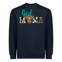 Navy girl mama Heavyweight Sweatshirt - JahusDesignShop