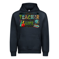 Navy being a teacher makes my life complete Urban Hoodie - RanaPortraitStore
