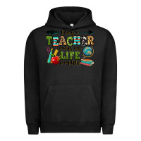 Pigment Black being a teacher makes my life complete Urban Hoodie - RanaPortraitStore
