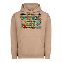 Pigment Burro being a teacher makes my life complete Urban Hoodie - RanaPortraitStore