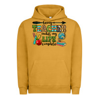 Pigment Peanut Butter being a teacher makes my life complete Urban Hoodie - RanaPortraitStore