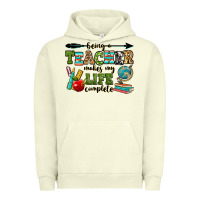Pigment Pistachio being a teacher makes my life complete Urban Hoodie - RanaPortraitStore
