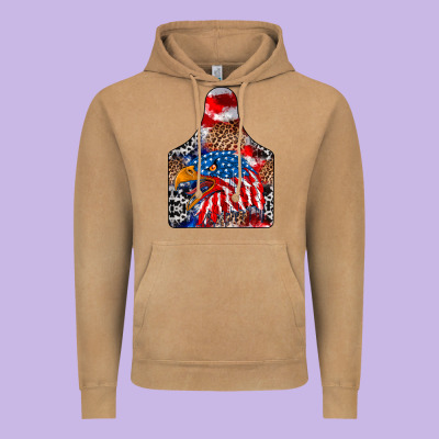 America Vintage Hoodie Designed By Cowhidedigitalart