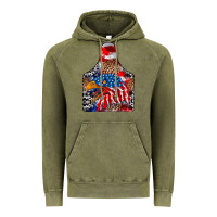 Vintage Olive America Vintage Hoodie - CowhideDigitalArt
